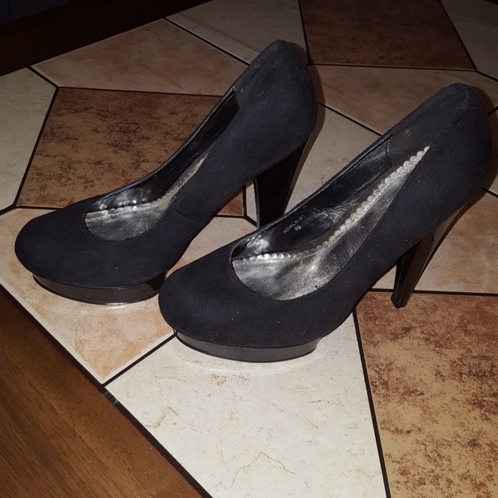 Go max women suede pumps heels