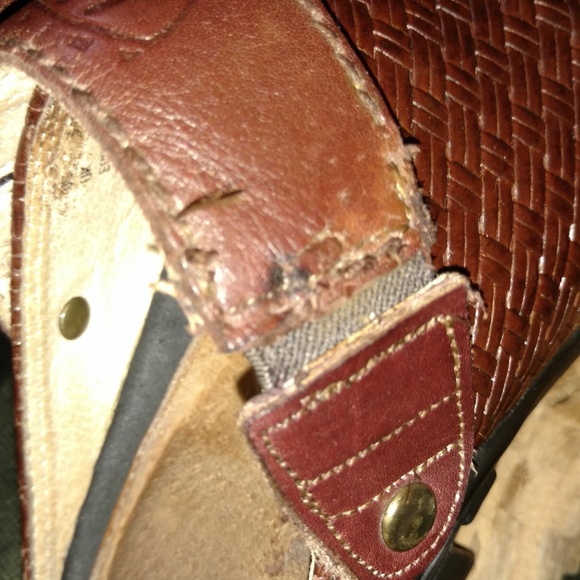 Ariat Brown Braided Leather Mule With Strap S-5.5 - Picture 5 of 8