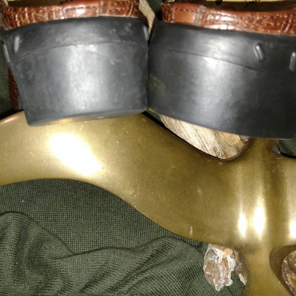 Ariat Brown Braided Leather Mule With Strap S-5.5 - Picture 7 of 8