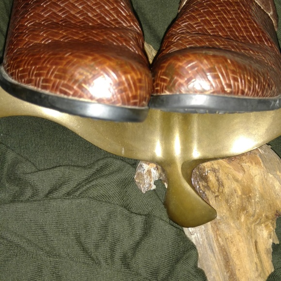 Ariat Brown Braided Leather Mule With Strap S-5.5 - Picture 8 of 8