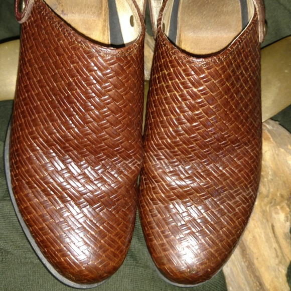 Ariat Brown Braided Leather Mule With Strap S-5.5 - Picture 2 of 8