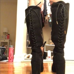 Forever 21 Tie Up Boots