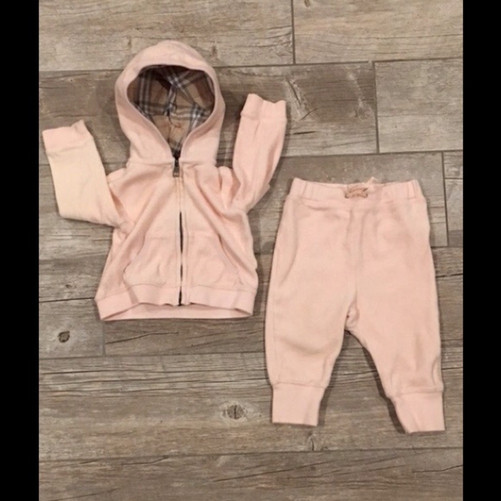 Burberry velour tracksuit