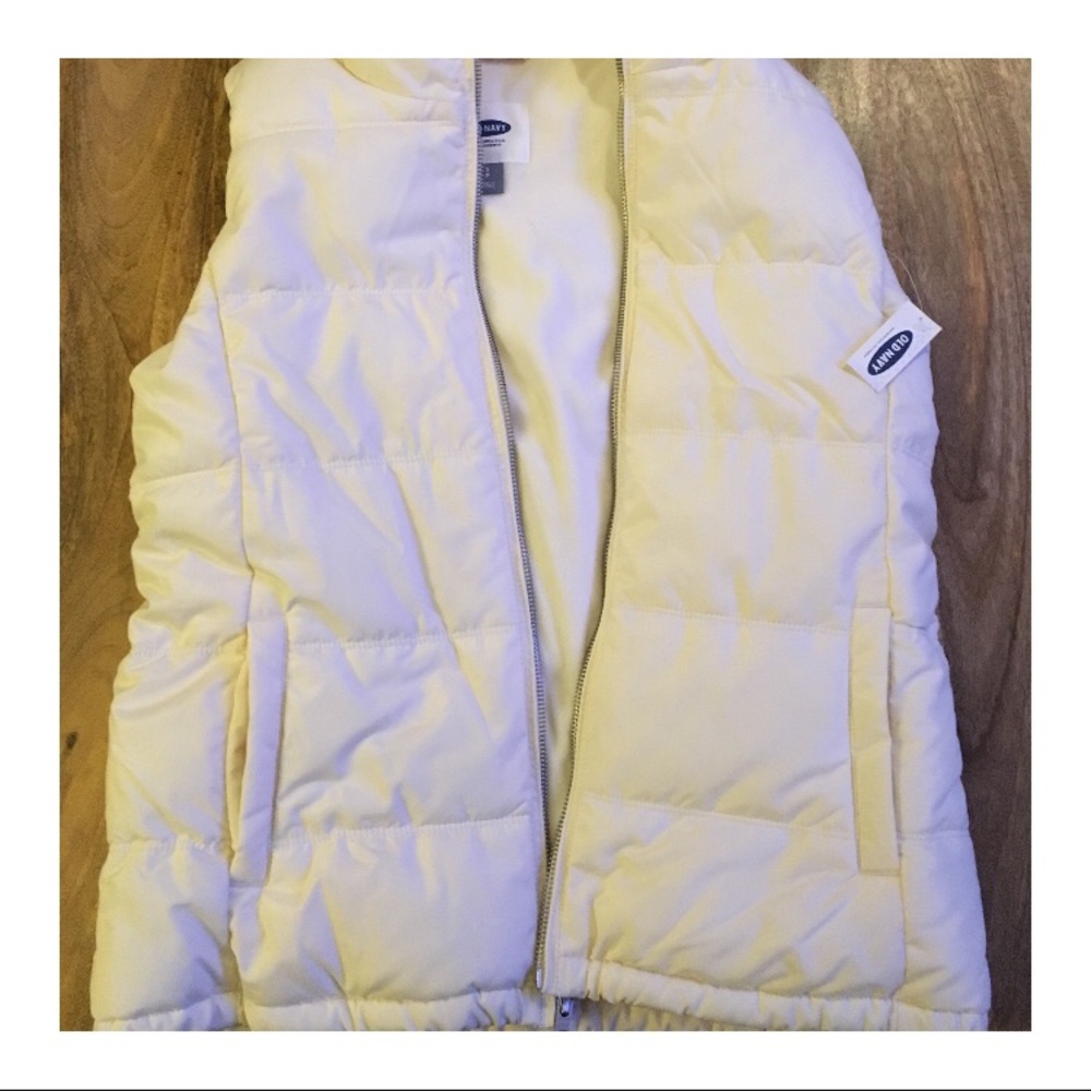 Old Navy Fleece Lined Vest - White