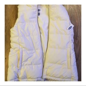 Old Navy Fleece Lined Vest - White