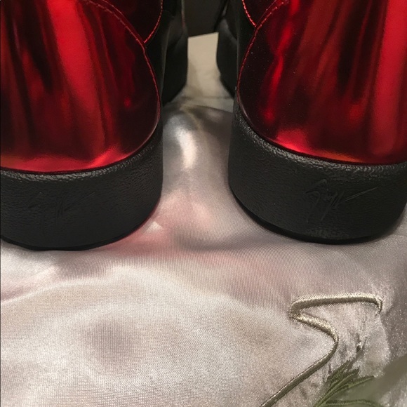 NIB Giuseppe Zanotti Metallic Mid-Top Leather - Picture 4 of 8