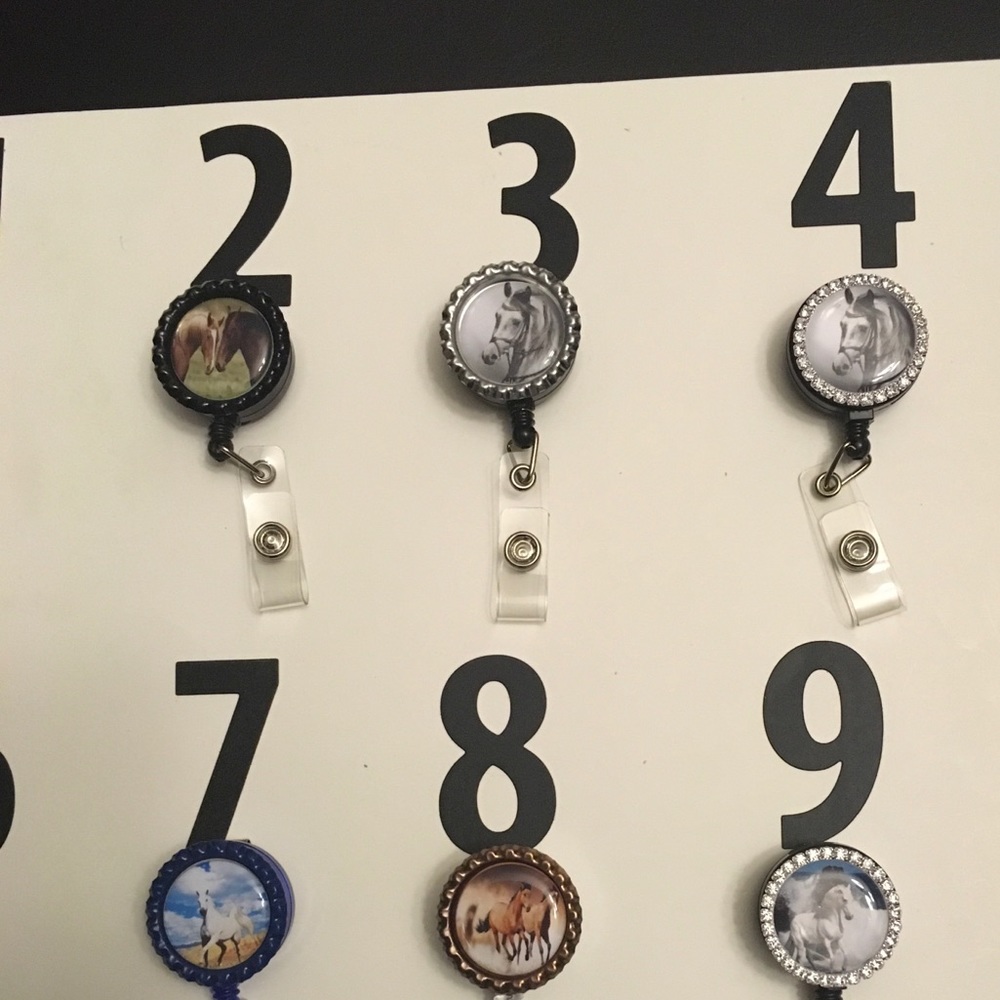 Horse badge reel