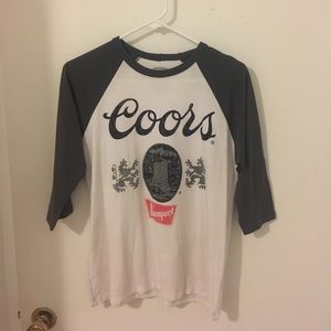 Coors baseball tee