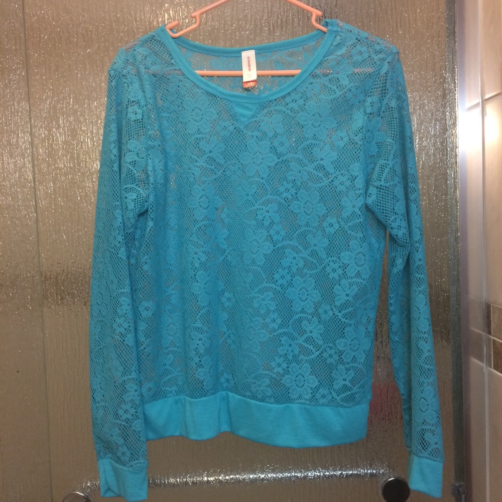 Long sleeve shirt/ thin sweater (see through)