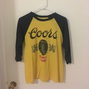 Coors baseball tee