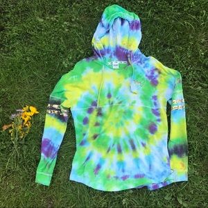 Pink Victoria's Secret tie dye hoodie