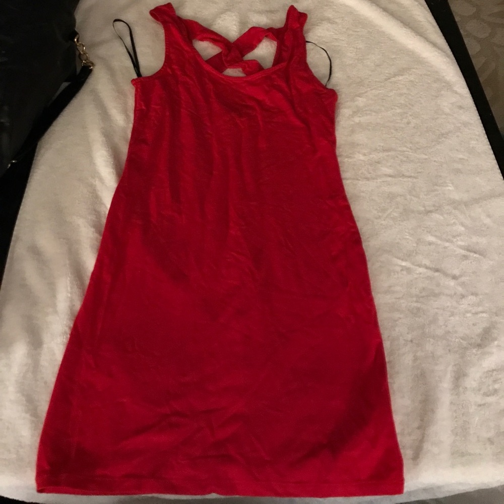 Red bodycon dress
