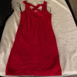 Red bodycon dress