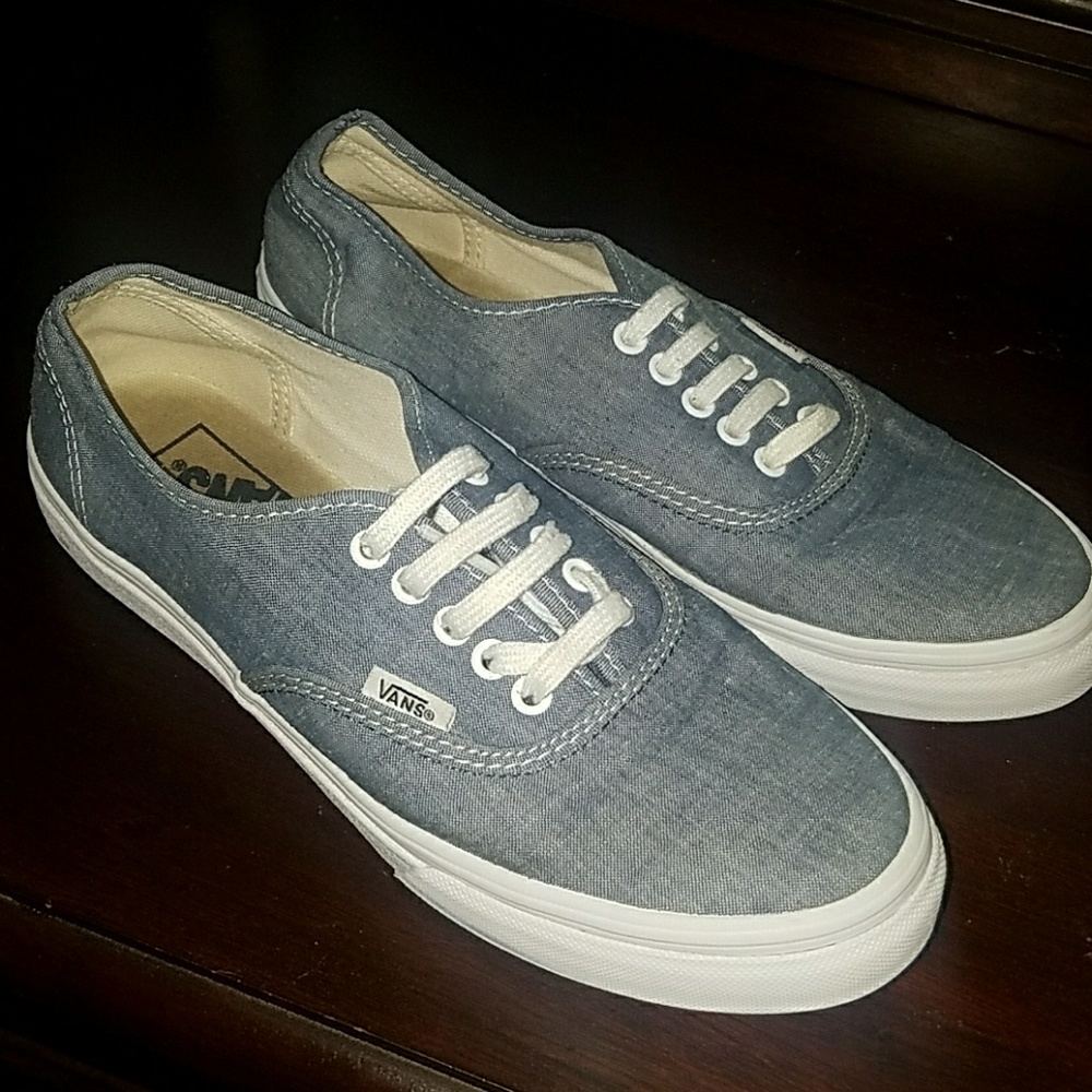 Chambray Vans