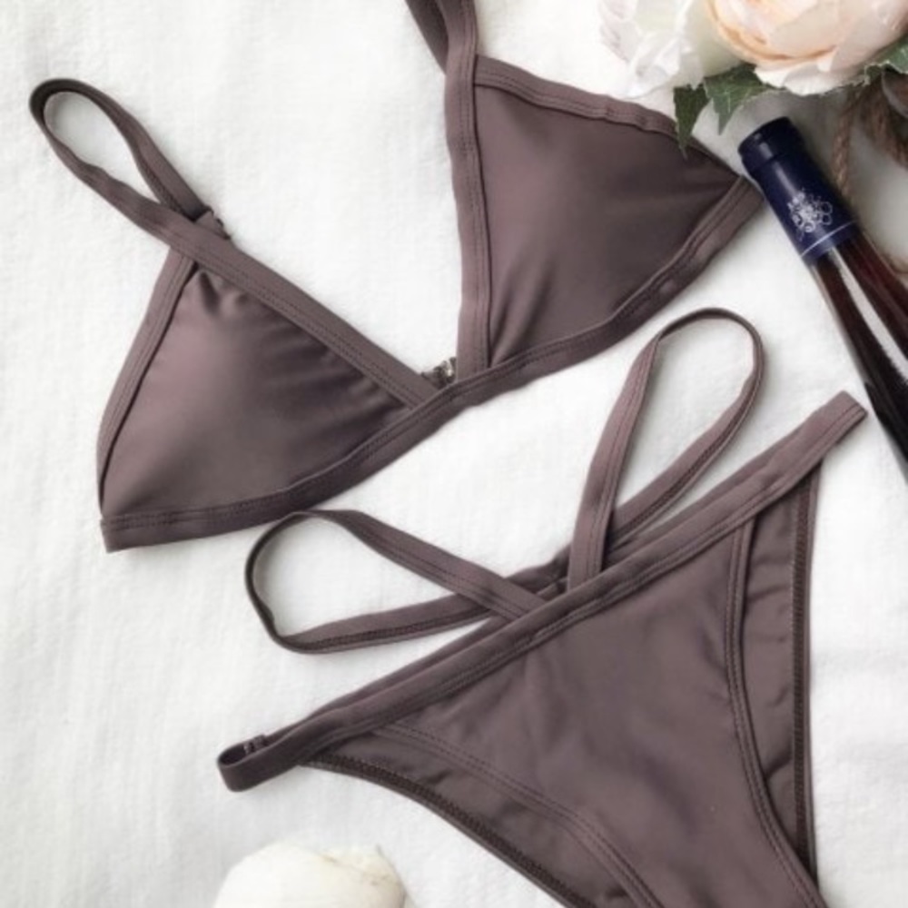 brown bikini
