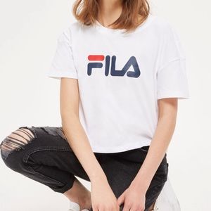 Fila cropped tee shirt