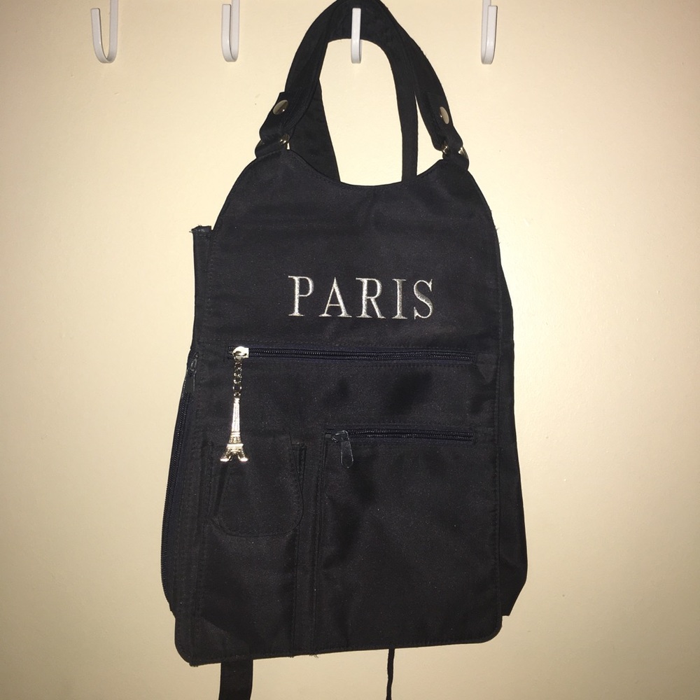 Trendy vintage backpack from Paris France