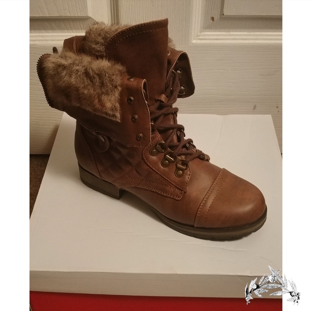 Brown Military Boots