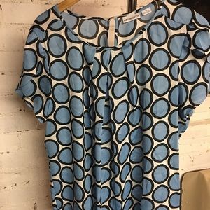 Blue Liz Clairbore blouse
