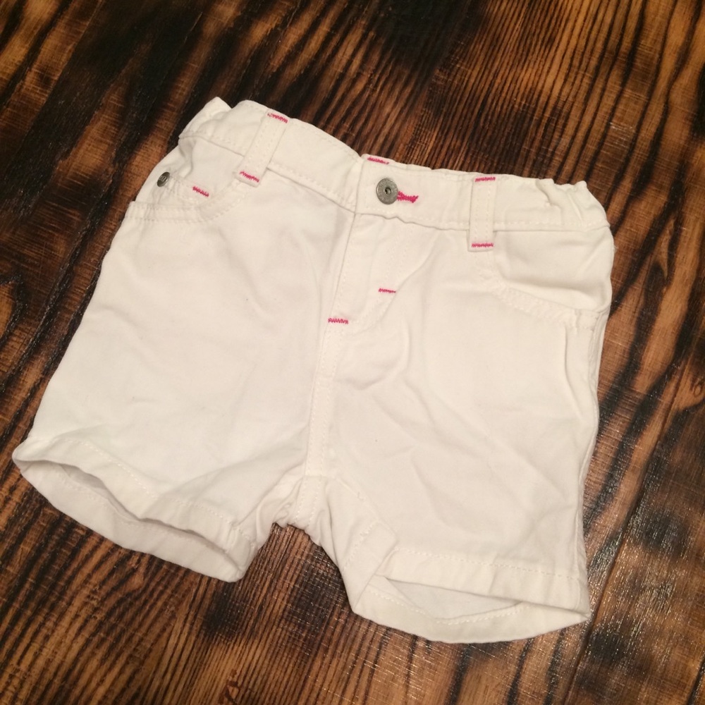Girls White Shorts
