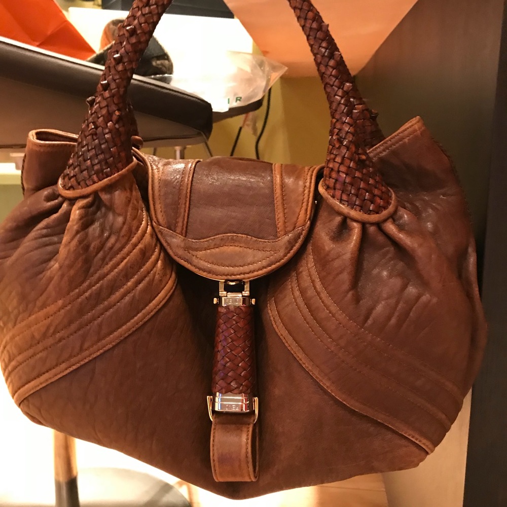Fendi brown spy bag