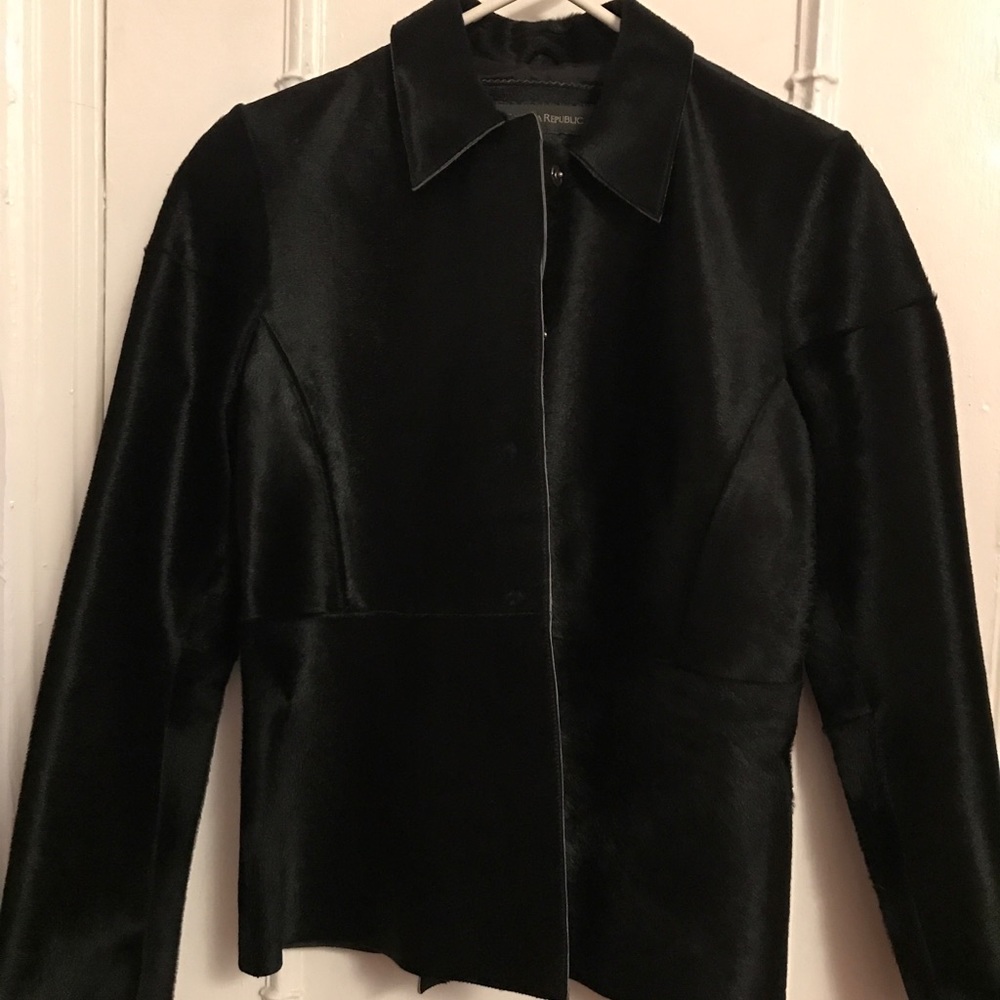 Genuine calf hair jacket