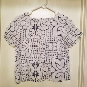 Madewell split back crop top