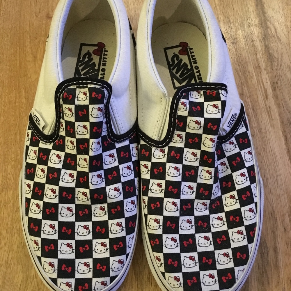 Hello Kitty Vans Slip On Sneakers