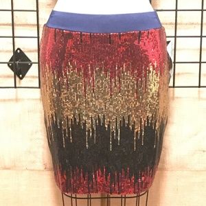 BRAND NEW Bisou Bisou Sequin Mini Skirt