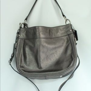 Silver Coach shoulder bag