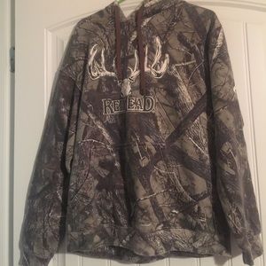Bass pro shops red head fleece lined hooded jacket