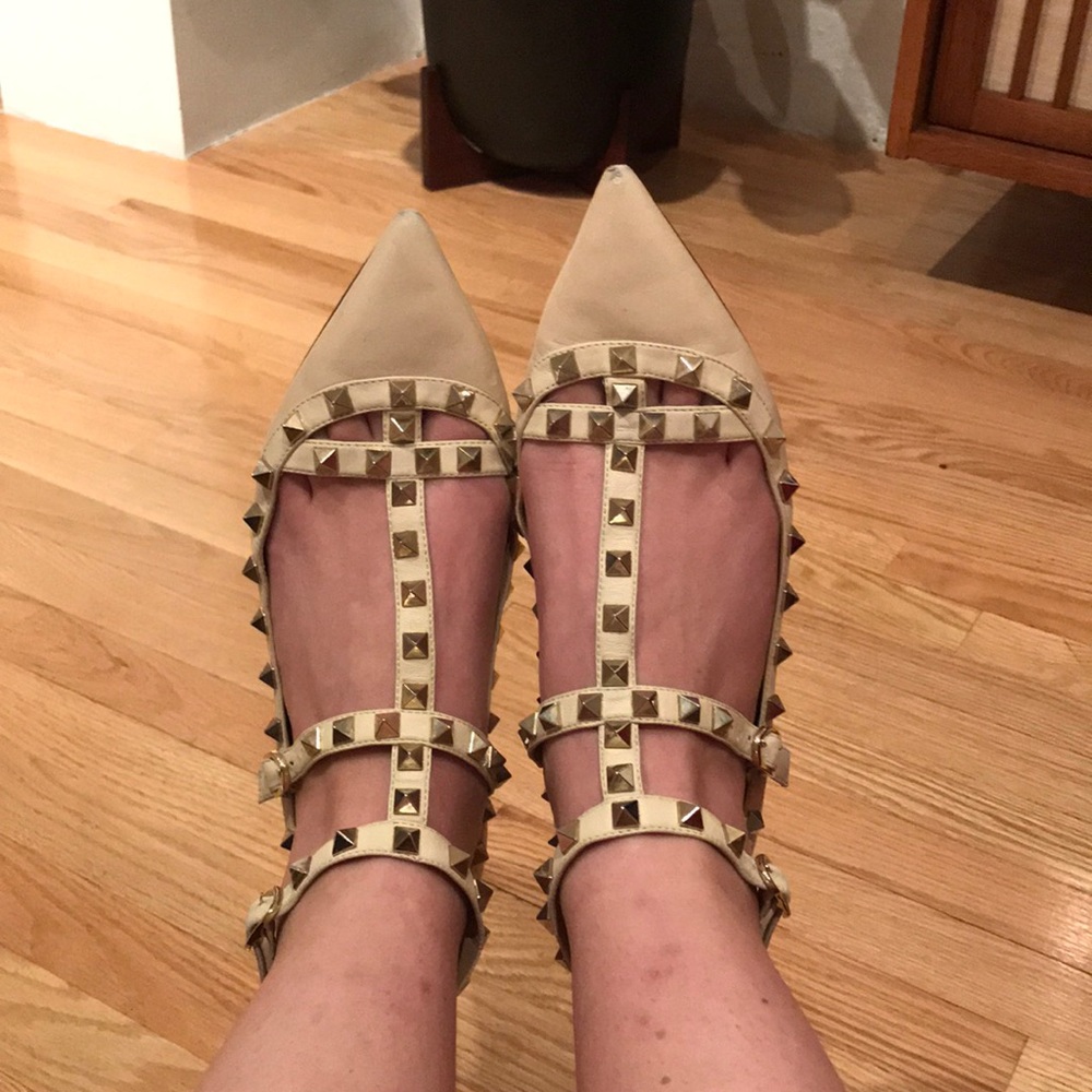Valentino rockstud flats