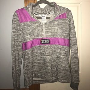 Pink quarter zip