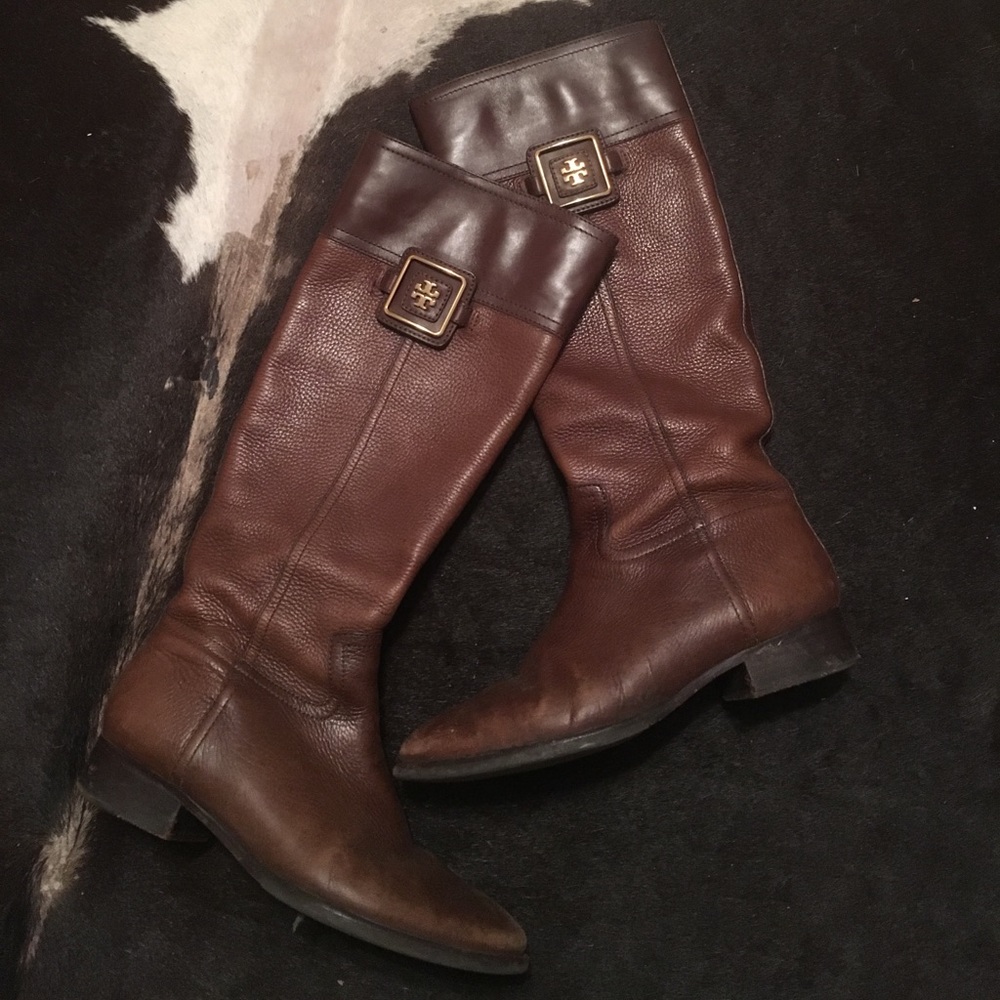 Tory Burch Leather Boots Size 9
