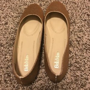 Gold Sparkle Ballet Flats