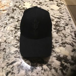 ASU blacked out fitted cap