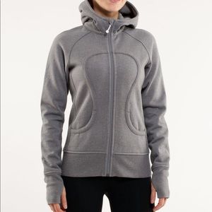 Grey LuluLemon Scuba Hoodie