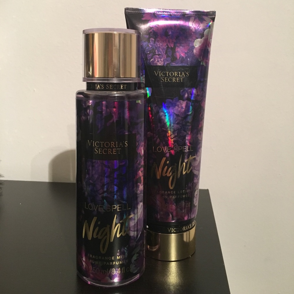 Love Spell Night lotion and fragrance mist
