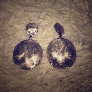 Drop earrings silver statement pieces