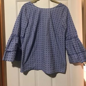 Bell sleeve trendy top