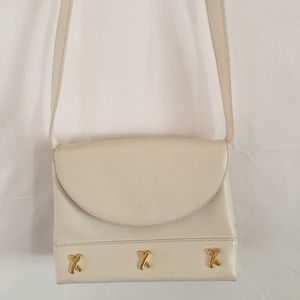 Vintage By Paloma Picasso Women's beige Leather