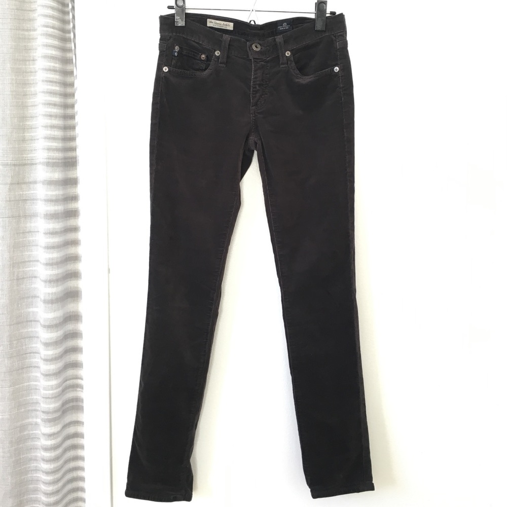 AG the Stevie Ankle slim straight leg cord