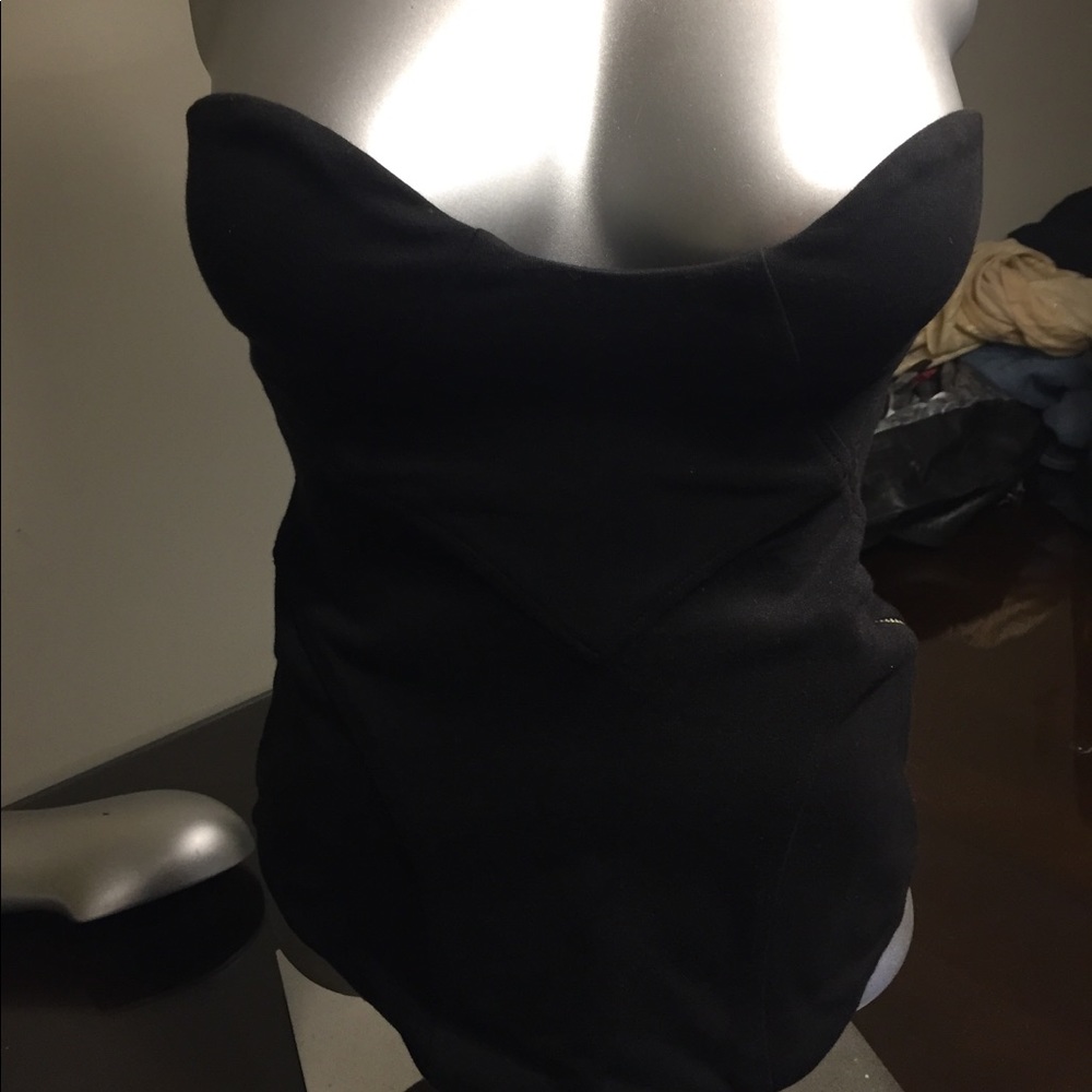 XS bebe Kardashian strapless top.