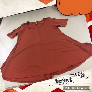Lularoe Perfect T Orange Size M EUC