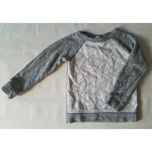 Girls gray sweater
