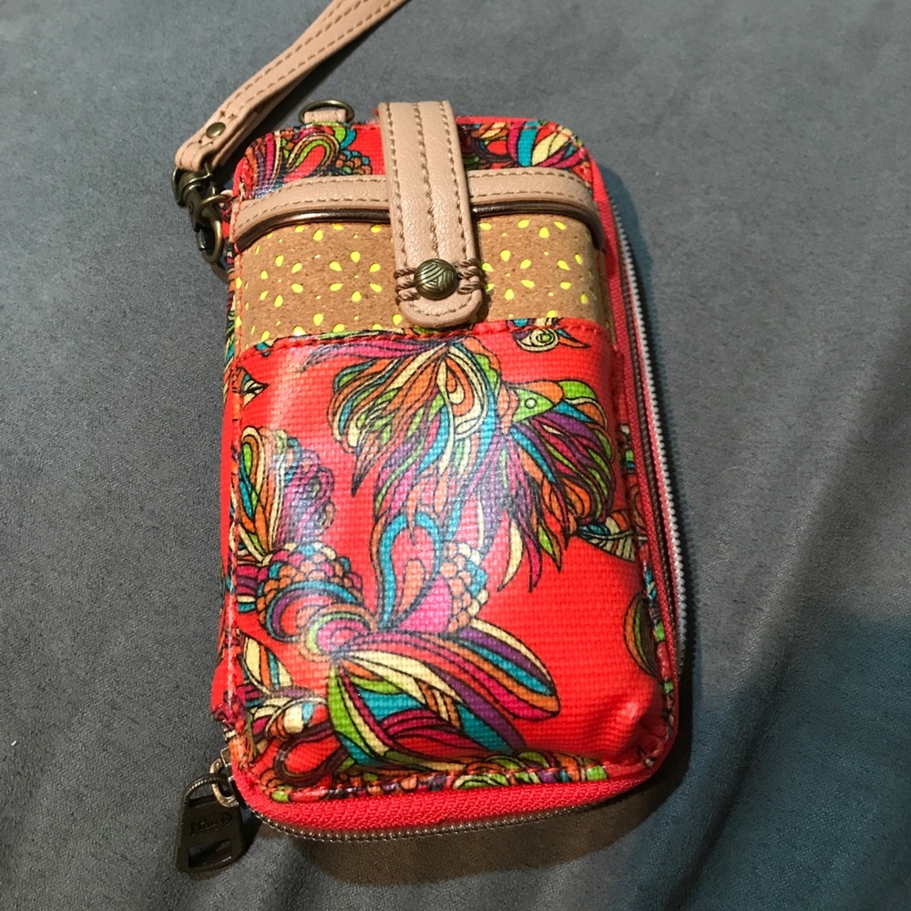 Sakroots coral wallet / phone case ❤️