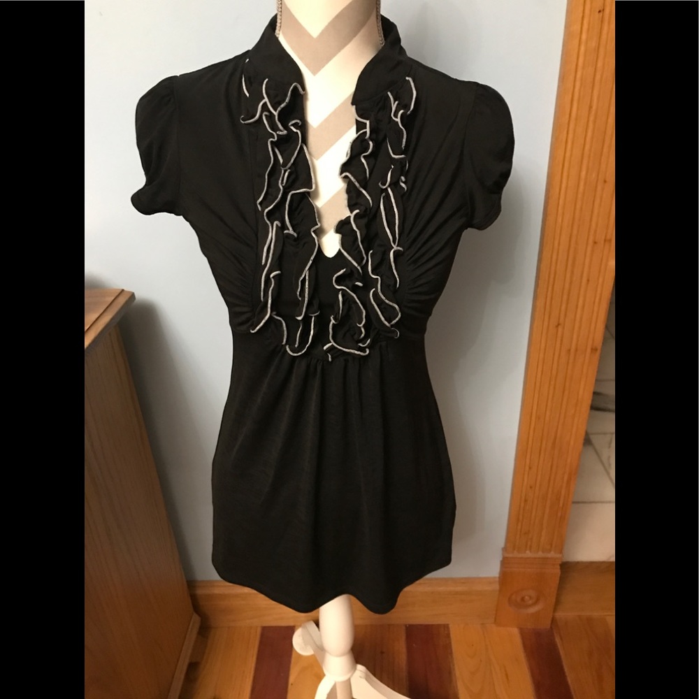 Black and white ladies blouse