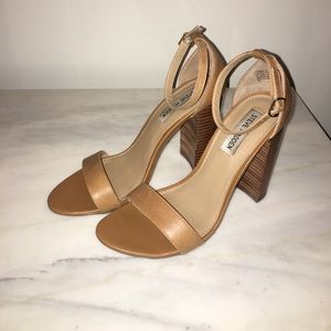 Steve Madden Carrson leather tan heel