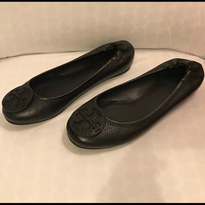 Tory Burch Black Flats