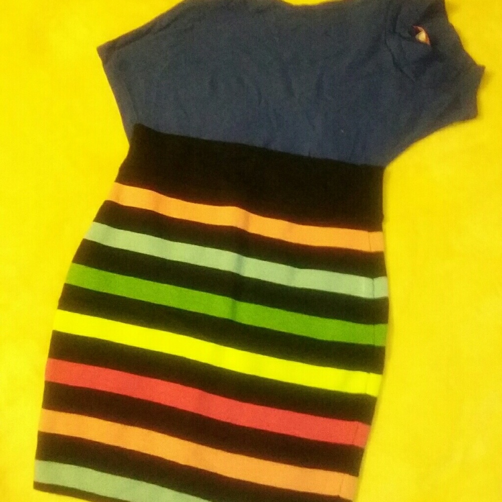 NWOT Nasty Gal Multicolored mini skirt